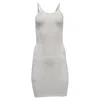 Alexander Wang T T By Alexander Wang Midi Bodycon Dress In White Modal In Gray