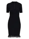 Alexander Wang T T By Alexander Wang Midi Dress With Logo In Black