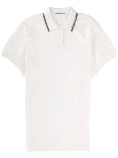 Alexander Wang T T By Alexander Wang Miniabito Polo In Neutral