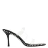 Alexander Wang T T By Alexander Wang Nova 85 Pvc Sandals In Black