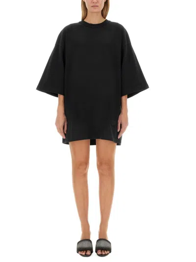 Alexander Wang T T By Alexander Wang Oversize Fit T-shirt In Black