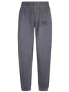 Alexander Wang T Gray Puff Logo Sweatpants