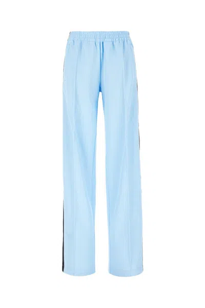 Alexander Wang T Blue Pinched Seam Track Pants In Arctic
