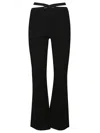 Alexander Wang T T By Alexander Wang Cross Leggings With Logo In Black