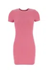 Alexander Wang T T By Alexander Wang Pink Stretch Polyester Mini Dress In Pink