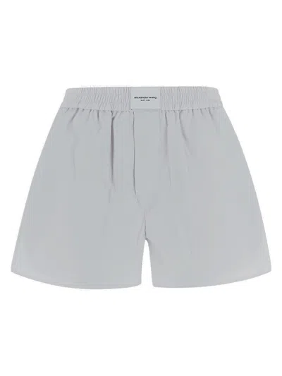 Alexander Wang T T By Alexander Wang Pleated Shorts In White