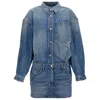 Alexander Wang T T By Alexander Wang Prestyle Mini Shirt Dress In Purple