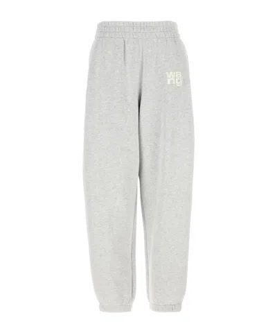 ALEXANDER WANG T T BY ALEXANDER WANG PUFF LOGO ESSENTIAL TERRY SWEATPANTS