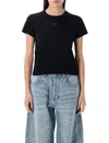 Alexander Wang T T By Alexander Wang Puff Logo Shrunken T-shirt
