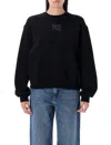 Alexander Wang T T By Alexander Wang Puff Logo Sweatshirt In Black
