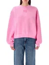 Alexander Wang T T By Alexander Wang Puff Logo Sweatshirt In Pink