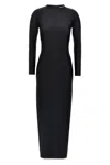 Alexander Wang T T By Alexander Wang Long Dress With Logo In Black