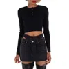 Alexander Wang T T By Alexander Wang Ribbed-knit Double Layer Top