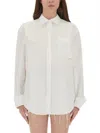 Alexander Wang T T By Alexander Wang Shirt With Logo In White
