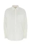 Alexander Wang T White Oxford Oversize Shirt In White