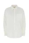 Alexander Wang T White Oxford Oversize Shirt In White