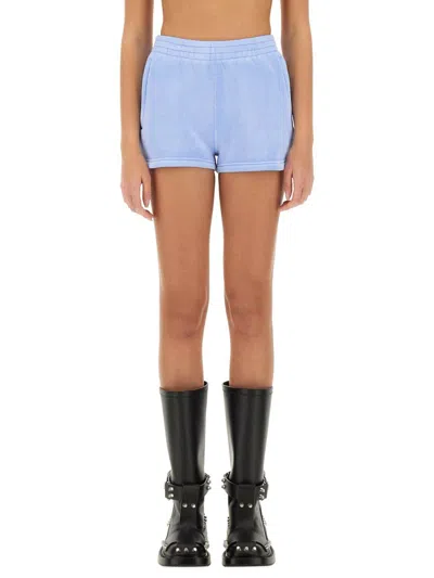 Alexander Wang T T By Alexander Wang "essential" Shorts In Blue