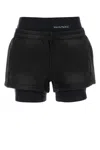 Alexander Wang T T By Alexander Wang Black Shorts With Subtle Logo Detail In Black