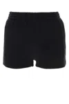 Alexander Wang T T By Alexander Wang Black Cotton Shorts In Black