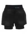 Alexander Wang T T By Alexander Wang Black Shorts With Subtle Logo Detail In Black