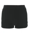 Alexander Wang T T By Alexander Wang Logo Embroidered Track Shorts In Black