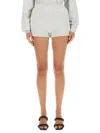 ALEXANDER WANG T T BY ALEXANDER WANG SHORTS WITH EMBOSSED LOGO