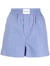 Alexander Wang T T By Alexander Wang Shorts With Logo