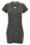 Alexander Wang T T By Alexander Wang Blade Logo Shrunken Tee Dress Washed Cedar
