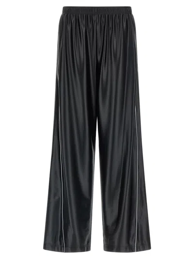 Alexander Wang T T By Alexander Wang Side Band Joggers In Black