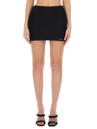 Alexander Wang T Black Jacquard Miniskirt