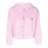 Alexander Wang T T By Alexander Wang Velour Sweatshirt In Pink