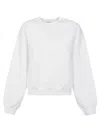 Alexander Wang T Puff Paint Logo Essentail Terry Sweatshirt In White