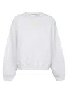 Alexander Wang T Puff Paint Logo Essentail Terry Sweatshirt In White