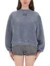 Alexander Wang T T By Alexander Wang Sweatshirt With Logo
