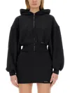 Alexander Wang T T By Alexander Wang Sweatshirt With Logo In Black