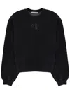 Alexander Wang T T By Alexander Wang Sweatshirt With Logo In Black