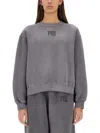 Alexander Wang T T By Alexander Wang Sweatshirts In Grey