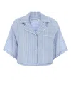 Alexander Wang T T By Alexander Wang Embroidered Lyocell Shirt