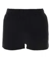 Alexander Wang T T By Alexander Wang Black Shorts With Subtle Logo Detail In Black