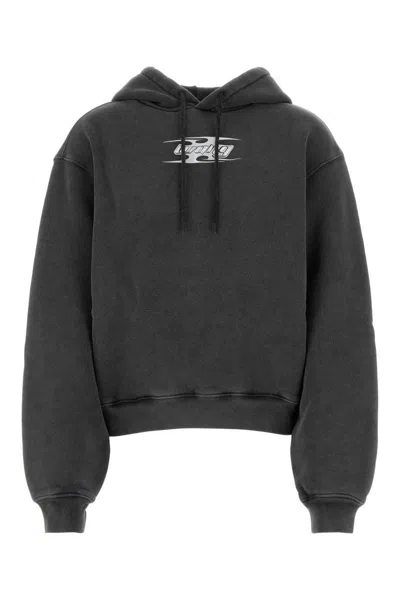 Alexander Wang T T By Alexander Wang Sweatshirt With Logo In Gray