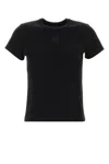 Alexander Wang T T By Alexander Wang Essential Shrunk T-shirt In Black