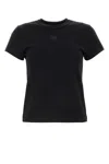 Alexander Wang T T By Alexander Wang Essential Shrunk T-shirt In Black