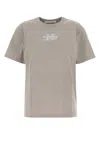 Alexander Wang T T By Alexander Wang Dove Grey Cotton T Shirt In Gray