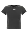 Alexander Wang T Alexanderwang. T Shrunken Logo Tee In Grey