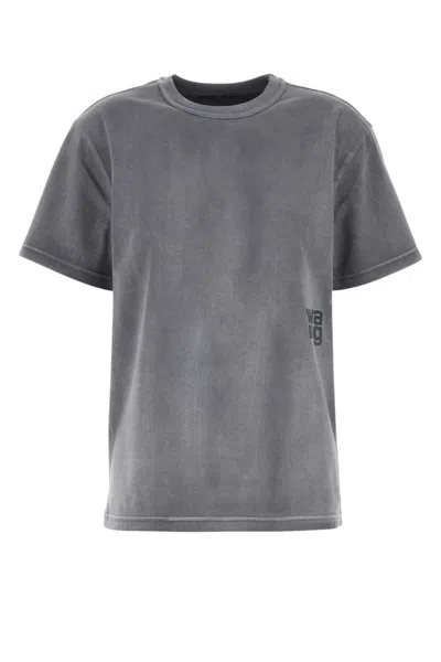 Alexander Wang T T By Alexander Wang Dark Grey Cotton T-shirt
