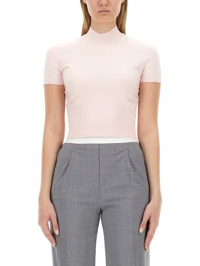 ALEXANDER WANG T T BY ALEXANDER WANG T-SHIRT WITH LOGO