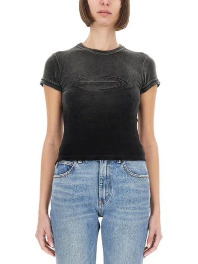 ALEXANDER WANG T T BY ALEXANDER WANG T-SHIRT WITH LOGO