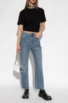 Alexander Wang T T By -shirt With Logo In Black