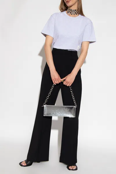 Alexander Wang T T By -shirt With Logo In Grey