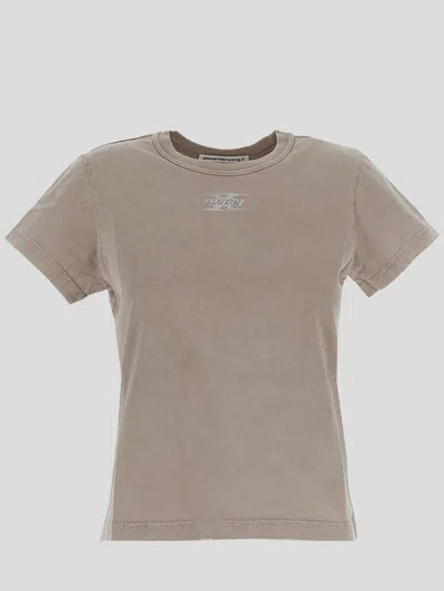 Alexander Wang T T By -shirts And Polos In Washedoyster